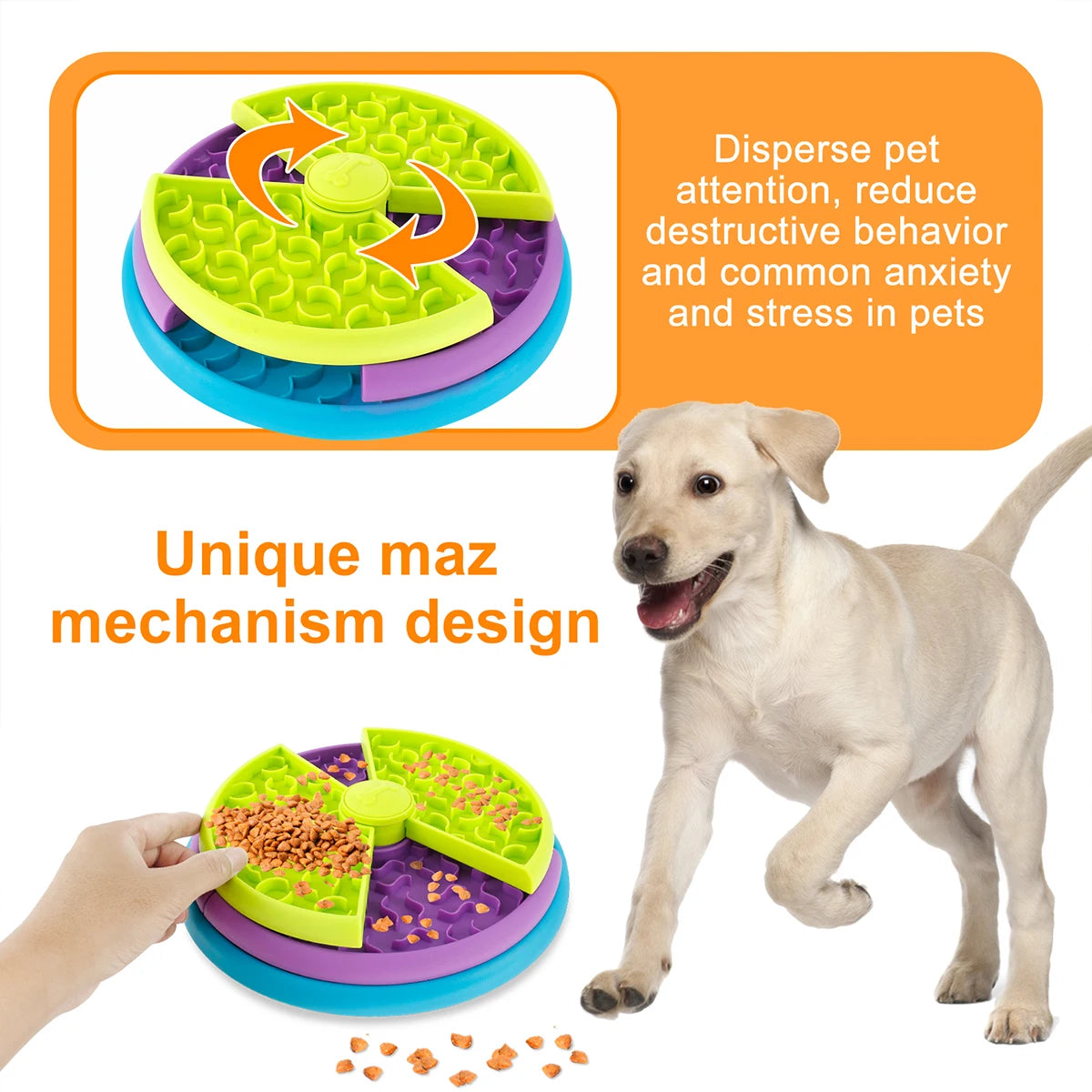 Slow Dog Puzzle Feeder