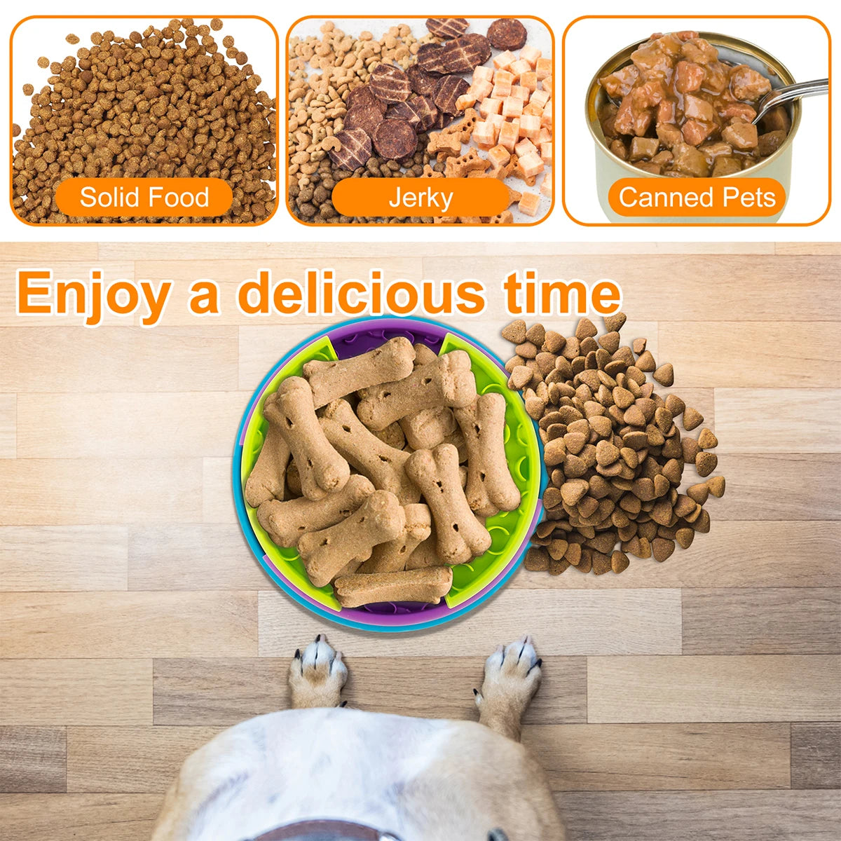 Slow Dog Puzzle Feeder